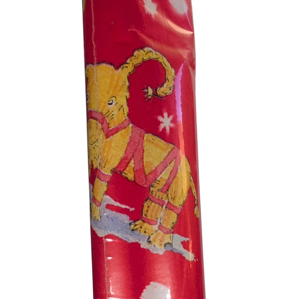 Vintage IKEA Vantan Wrapping Paper 5m Scandinavian Christmas Goats Mice NOS